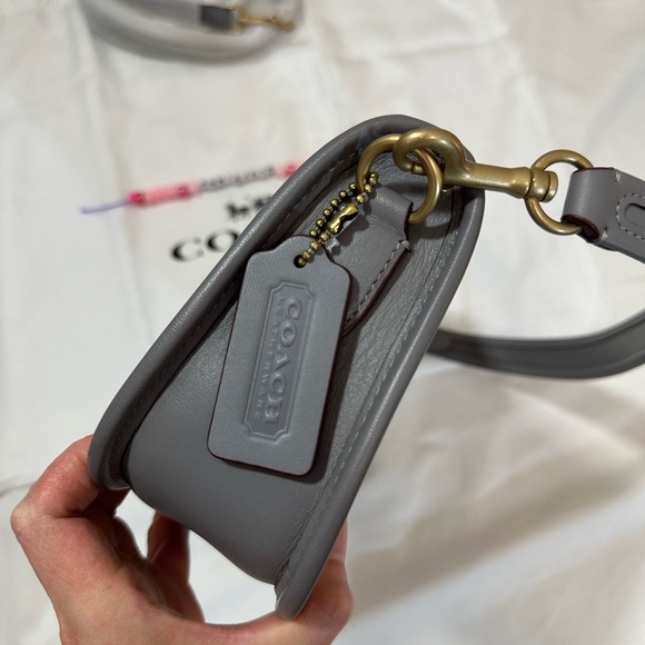 NEW w/o tags - Coach Swinger Bag Granite Gray (Regular Size Swinger) - Picture 5 of 6